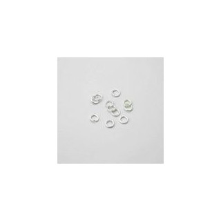 ANELLINO Ø 4 OTTONE, BAGN0 ARGENTO SACCHETTO DA 1 KG - 28000 PEZZI