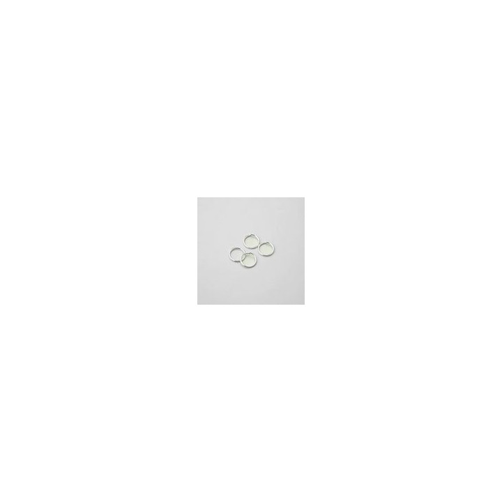 ANELLINO Ø8 OTTONE BAGNO ARGENTO. CONFEZIONE DA 0.2 KG.