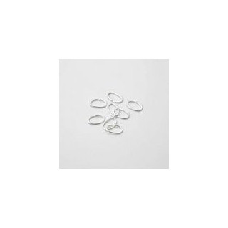 ANELLINI OVALI 5x8mm OTTONE BAGNATO. CONFEZIONE DA 0,2 kg