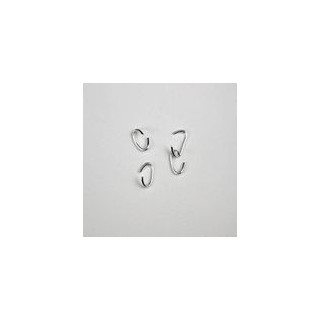 ANELLINO APERTO 5x8 OTTONE ARGENTATO. CONFEZIONE 0.2 KG.