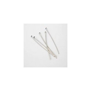 CHIODO PER ROSARI COLORE ARGENTO CON TESTA MM.32 BAGNO GALVANICO. Confezione da 0,2 KG.