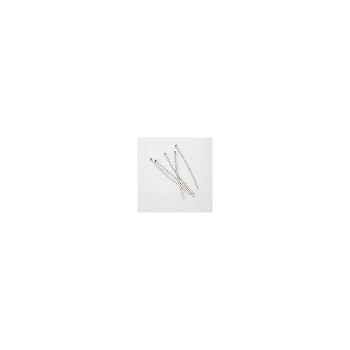 CHIODO PER ROSARI COLORE ARGENTO CON TESTA MM.32 BAGNO GALVANICO. Confezione da 0,2 KG.