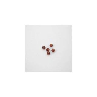 PERLE MARRONI SCHIACCIATI AI BORDI  4 mm - Confezione da 0,5 KG.