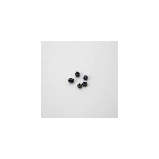 PERLE NERO SCHIACCIATI AI BORDI 4 mm - Confezione da 0,5 KG.