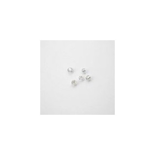 PERLE ARGENTO TRASPARENTE SCHIACCIATI AI  BORDI 4mm. CONFEZIONE DA 0,5 kg