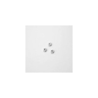 DISTANZIATORE IN PLASTICA COLOR ARGENTO Ø 4 mm - Confezione da 0,5 KG.