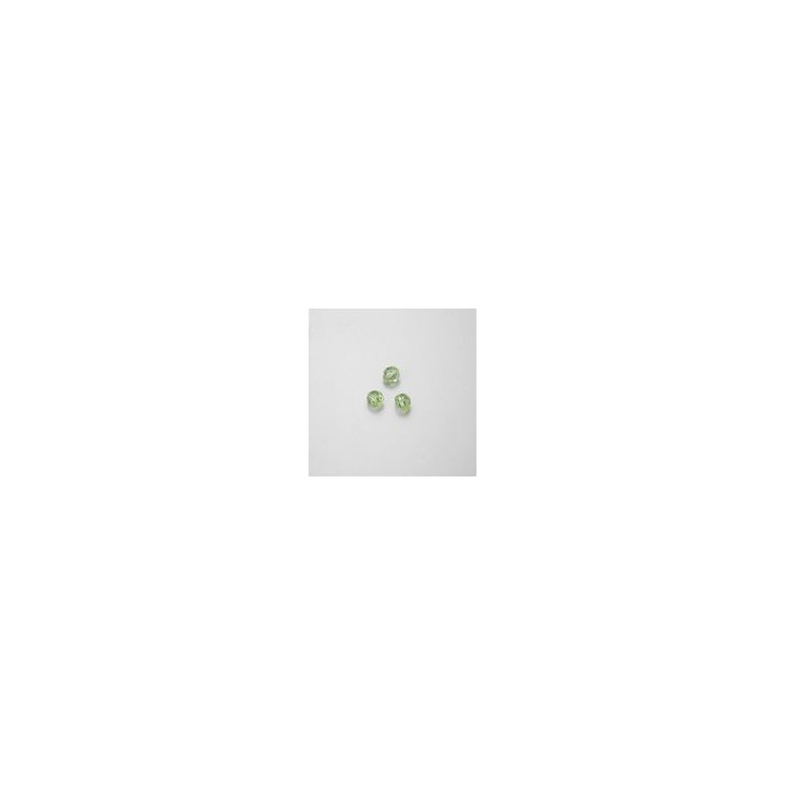 GRANI IN PLASTICA SFACCETTATI COLORE VERDE Ø 6 mm -  Confezione da 0,5 KG.