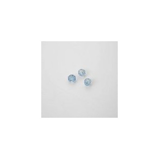 GRANI IN PLASTICA SFACCETTATI COLORE AZZURRO Ø 6 mm -  Confezione da 0,5 KG.