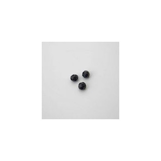 GRANI IN PLASTICA SFACCETTATI COLORE NERO Ø 6 mm -  Confezione da 0,5 KG.
