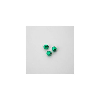 GRANI IN PLASTICA SFACCETTATI COLORE VERDE Ø 6 mm -  Confezione da 0,5 KG