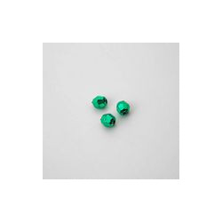 GRANI IN PLASTICA SFACCETTATI COLORE VERDE Ø 6 mm -  1 KG   9000 PZ