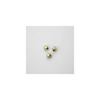 GRANI IN PLASTICA SFACCETTATI COLORE DORATO Ø 6 mm -  Confezione da 0,5 KG.