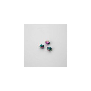 GRANI IN PLASTICA SFACCETTATI COLORE MULTICOLOR Ø 6 mm. CONFEZIONE DA 0,5 kg