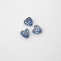 GRANO IN PLASTICA A FORMA DI CUORE BLU 8x8 mm - Confezione da 0,5 KG.