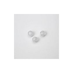 GRANI IN PLASTICA SFACETTATI COLORE BIANCO Ø 6 mm -  1 KG   8800 PZ