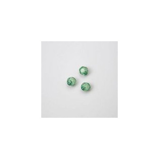 GRANI IN PLASTICA SFACETTATI COLORE VERDE Ø 6 mm. CONFEZIONE DA 0,5 kg