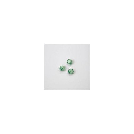 GRANI IN PLASTICA SFACETTATI COLORE VERDE Ø 6 mm. CONFEZIONE DA 0,5 kg