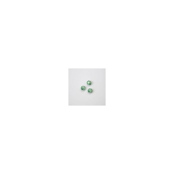 GRANI IN PLASTICA SFACETTATI COLORE VERDE Ø 6 mm. CONFEZIONE DA 0,5 kg