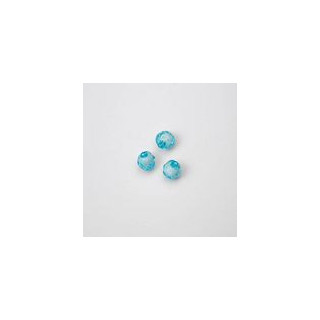GRANI IN PLASTICA SFACETTATI COLORE AZZURRO Ø 6 mm -  Confezione da 0,5 KG.