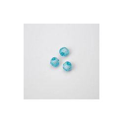 GRANI IN PLASTICA SFACETTATI COLORE AZZURRO Ø 6 mm -  Confezione da 0,5 KG.