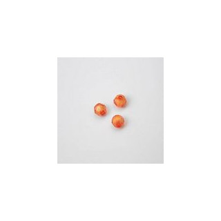 GRANI IN PLASTICA SFACETTATI COLORE ARANCIONE Ø 6 mm - Confezione da 0,5 KG.