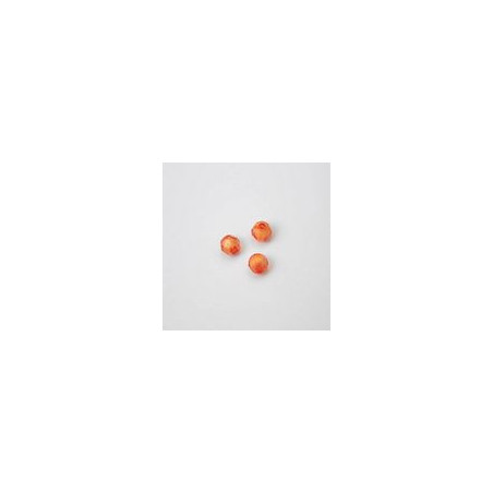 GRANI IN PLASTICA SFACETTATI COLORE ARANCIONE Ø 6 mm -  1 KG   8800 PZ