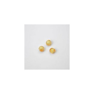 GRANI IN PLASTICA SFACETTATI COLORE GIALLO Ø 6 mm. CONFEZIONE DA 0,5 kg