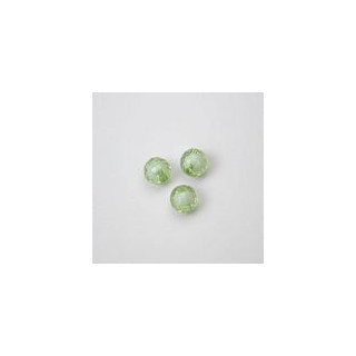 GRANI IN PLASTICA SFACETTATI COLORE VERDE Ø 8 mm -  Confezione da 0,5 KG.