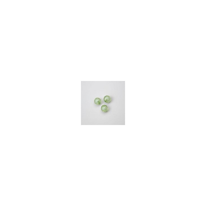 GRANI IN PLASTICA SFACETTATI COLORE VERDE Ø 8 mm -  Confezione da 0,5 KG.