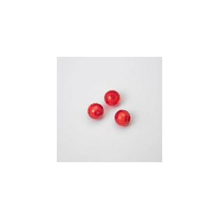 GRANI IN PLASTICA SFACETTATI COLORE ROSSO Ø 8 mm. CONFEZIONE DA 0,5 kg