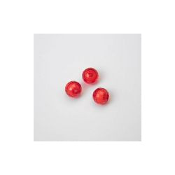 GRANI IN PLASTICA SFACETTATI COLORE ROSSO Ø 8 mm. CONFEZIONE DA 0,5 kg