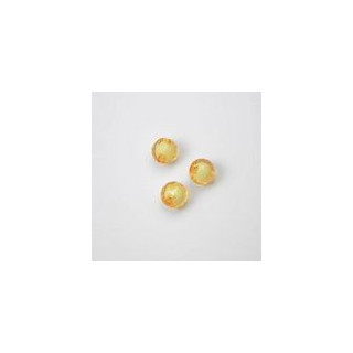 GRANI IN PLASTICA SFACETTATI COLORE GIALLO Ø 8 mm - Confezione da 0,5 KG.