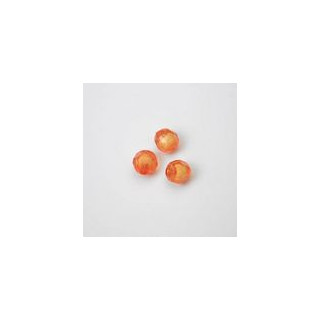 GRANI IN PLASTICA SFACETTATI COLORE ARANCIONE Ø 8 - Confezione da 0,5 KG.