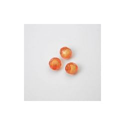 GRANI IN PLASTICA SFACETTATI COLORE ARANCIONE Ø 8 -  1 KG   3800 PZ