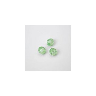 GRANI IN PLASTICA SFACETTATI COLORE VERDE Ø 8 -  Confezione da 0,5 KG.