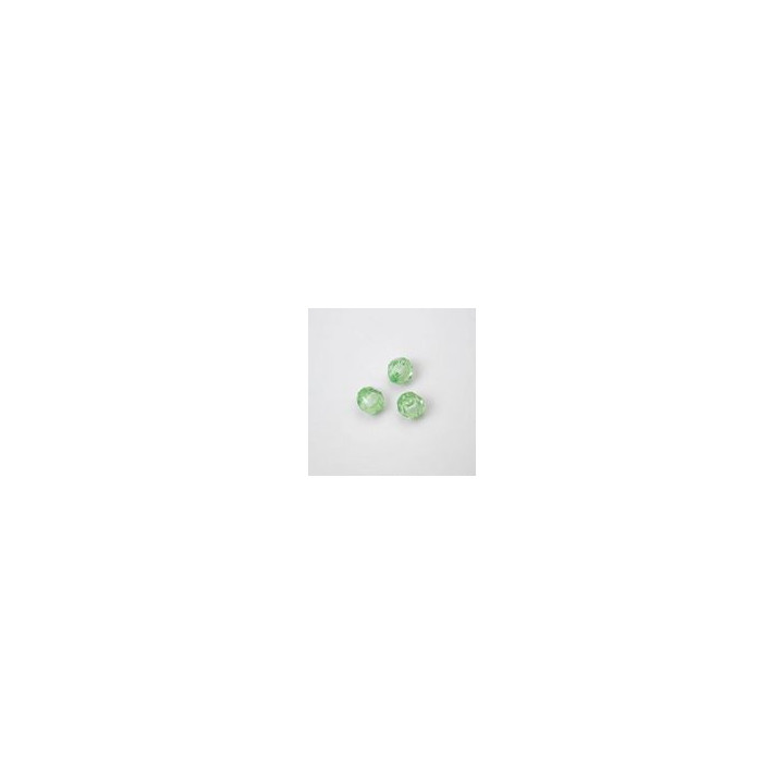 GRANI IN PLASTICA SFACETTATI COLORE VERDE Ø 8 -  Confezione da 0,5 KG.