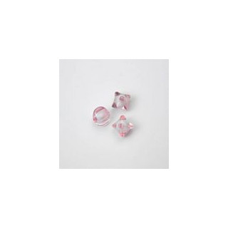 GRANI IN PLASTICA 4 LATI ROTONDI ROSA  Ø 8 -  Confezione da 0,5 KG.