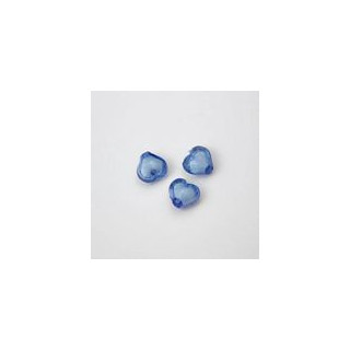 GRANI A FORMA DI CUORE BLU 9x9 mm - Confezione da 0,5 KG.