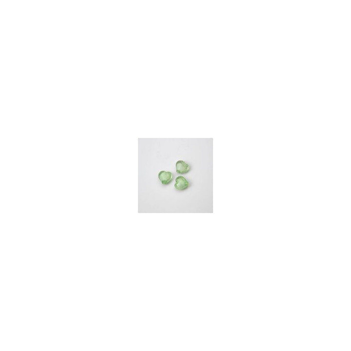 GRANI A FORMA DI CUORE VERDE 9x9 mm. CONFEZIONE DA 0,5 kg
