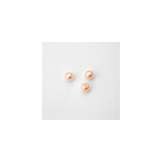 PERLE IN PLASTICA COLORE ROSA MADREPERLA  Ø 6 mm -  Confezione da 0,5 KG.