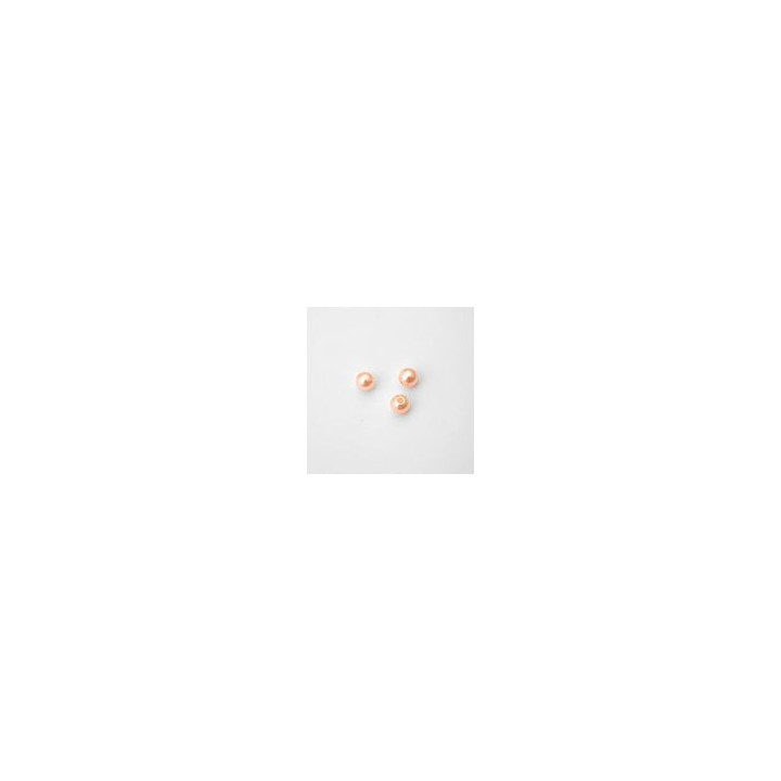 PERLE IN PLASTICA COLORE ROSA MADREPERLA  Ø 6 mm -  Confezione da 0,5 KG.
