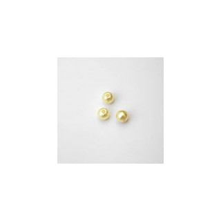 PERLE IN PLASTICA COLORE GIALLO Ø 6 mm. CONFEZIONE DA 0,5 kg