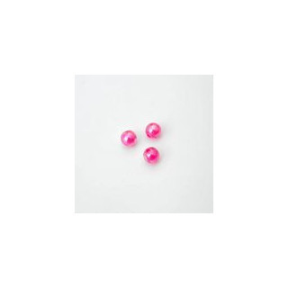 PERLE IN PLASTICA COLORE FUCSIA SHOCKING  Ø 6 mm -  Confezione da 0,5 KG.