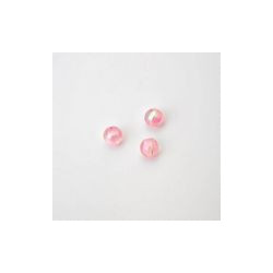 PERLE IN PLASTICA COLORE ROSA PALLIDO  Ø 6 mm - Confezione da 0,5 KG.