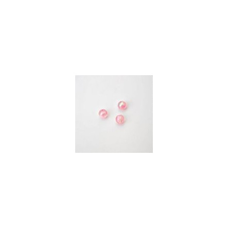 PERLE IN PLASTICA COLORE ROSA PALLIDO  Ø 6 mm - Confezione da 0,5 KG.