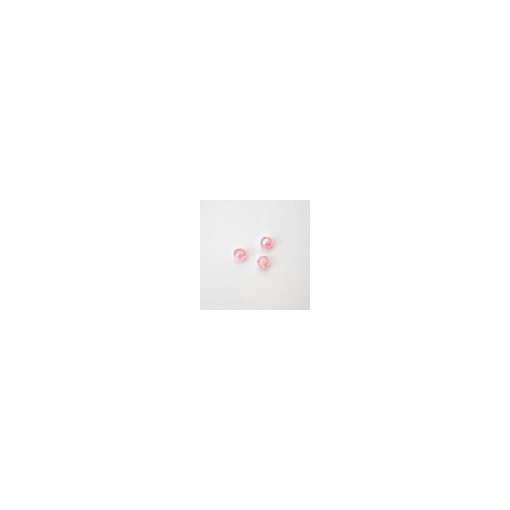 PERLE IN PLASTICA COLORE ROSA PALLIDO  Ø 6 mm - Confezione da 0,5 KG.