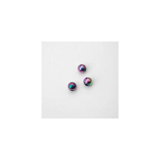 PERLE IN PLASTICA COLORE MULTICOLOR  Ø 6 mm -  Confezione da 0,5 KG.