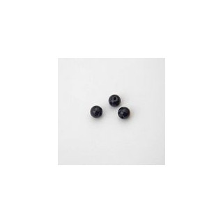 PERLE IN PLASTICA COLORE NERO Ø 6 mm -  Confezione da 0,5 KG.
