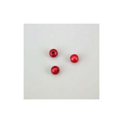 GRANI IN PLASTICA ROSSO BRILLANTE Ø 6 mm. CONFEZIONE DA 0,5 kg