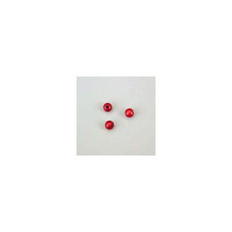 GRANI IN PLASTICA ROSSO BRILLANTE Ø 6 mm. CONFEZIONE DA 0,5 kg